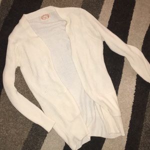 White cardigan